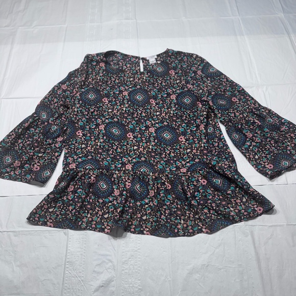 J. Crew Multicolor Geometric Floral Blouse - Picture 2 of 6